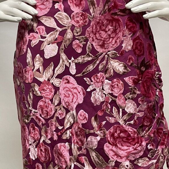 NASTY GAL Whats Growin Down Velvet BurnOut Dress 0 - Picture 13 of 13